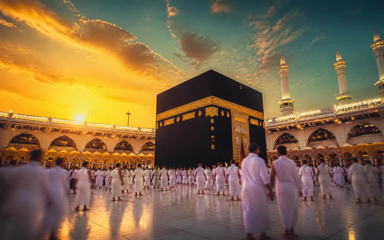 The Kaaba at sunrise